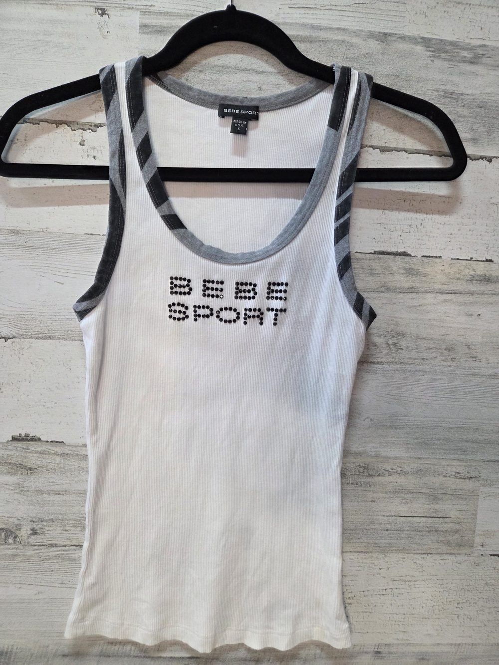 Y2k Bebe Sport Rhinestone Tank Size Small